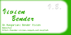 vivien bender business card